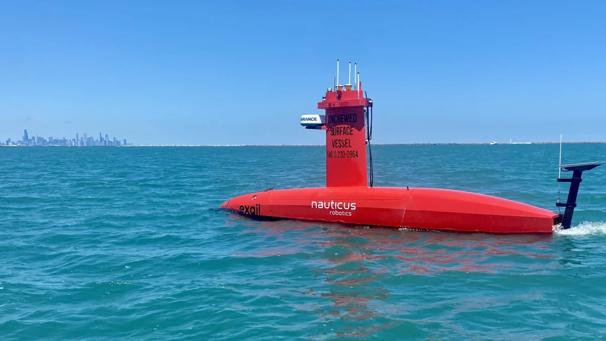 Un vehículo autónomo cartografía lo que hay bajo el lago Michigan
